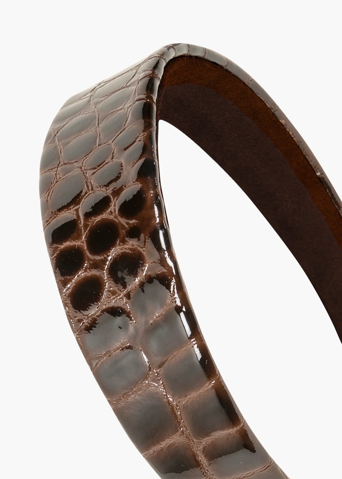 Célia Croc Leather Headband
