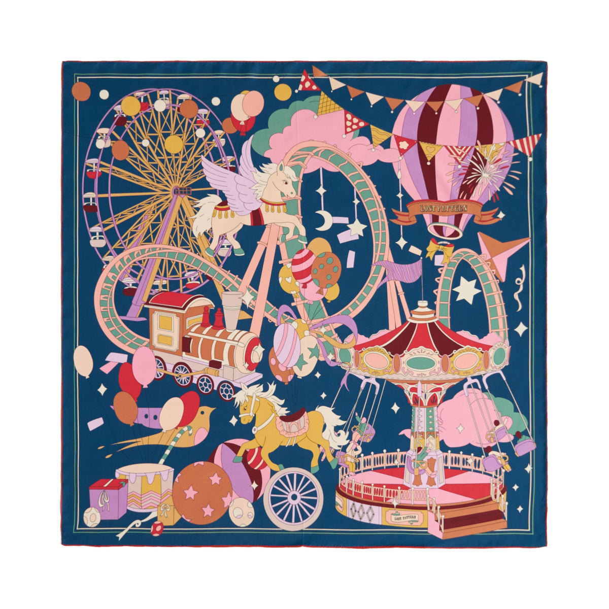 Giulia Print Silk Square