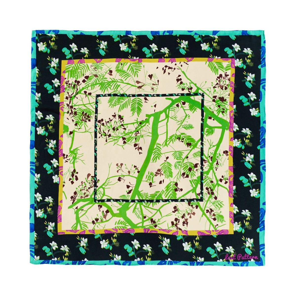 Isabella Print Silk Square