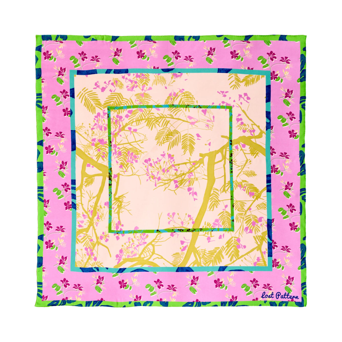 Lucia Print Silk Square