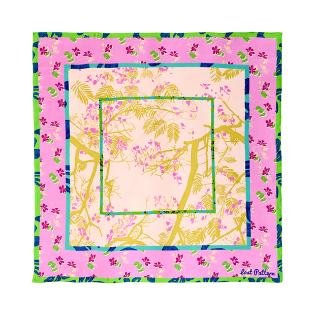 Lucia Print Silk Square