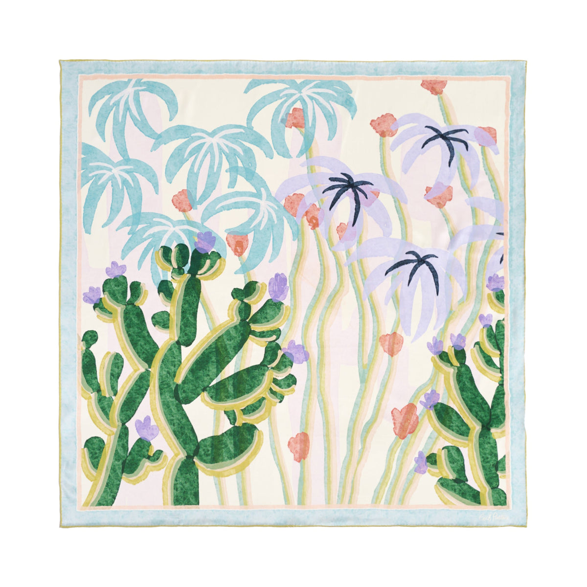 Silvia Print Silk Square