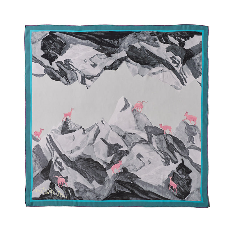 Alessia Print Silk Square