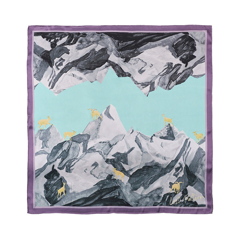 Alessia Print Silk Square
