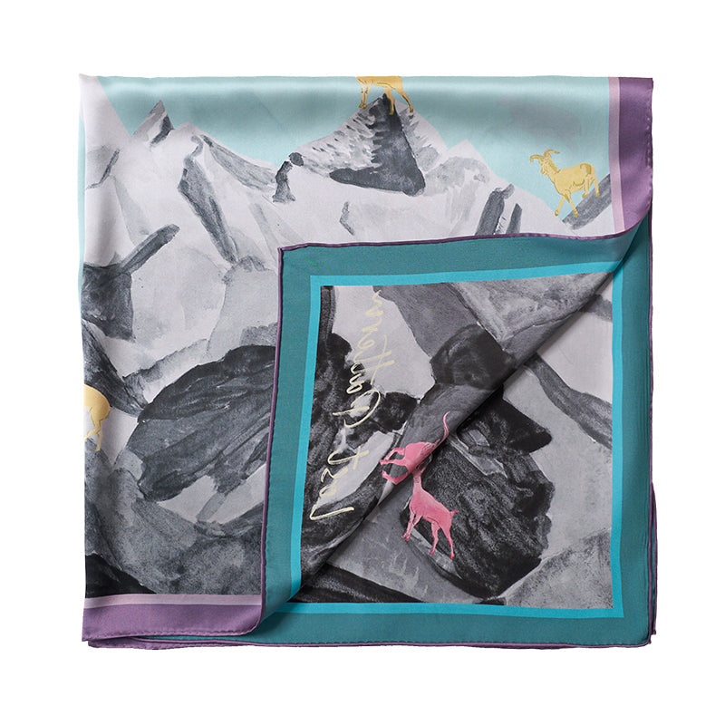 Alessia Print Silk Square