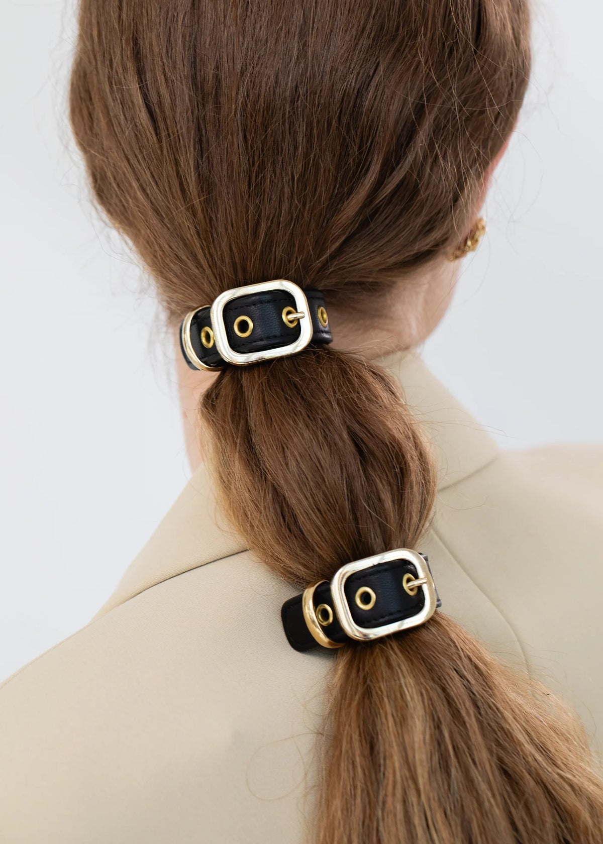 Corinne Leather Buckle Ponywrap