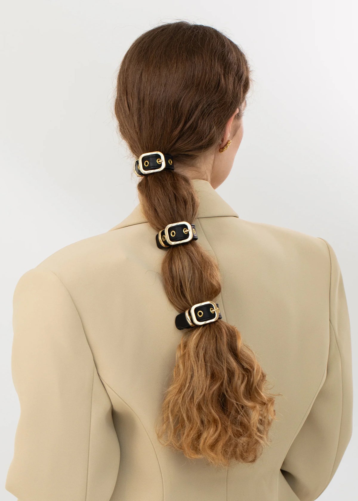 Corinne Leather Buckle Ponywrap