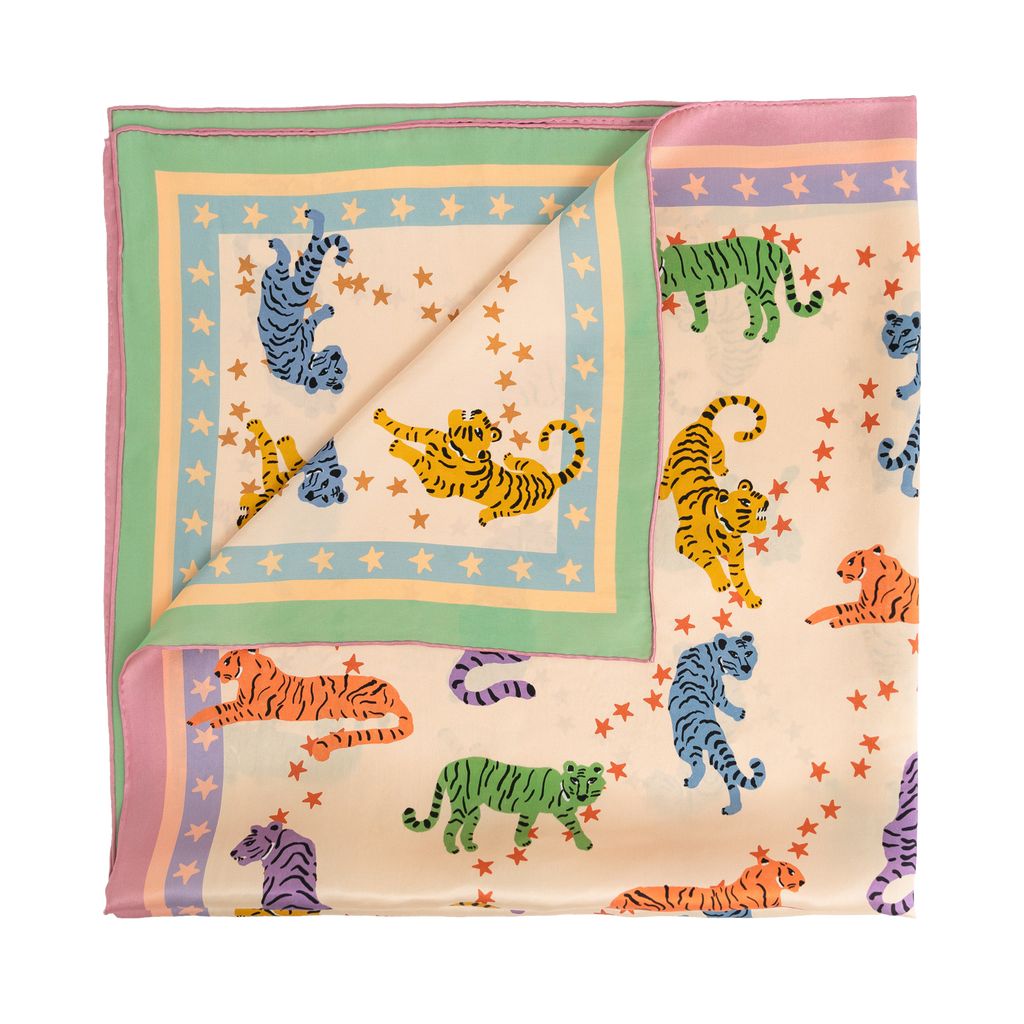 Valentina Print Silk Square