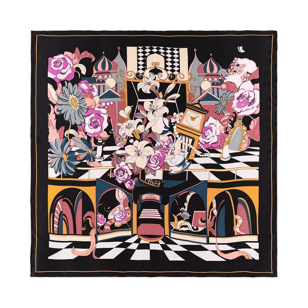 Serena Print Silk Square
