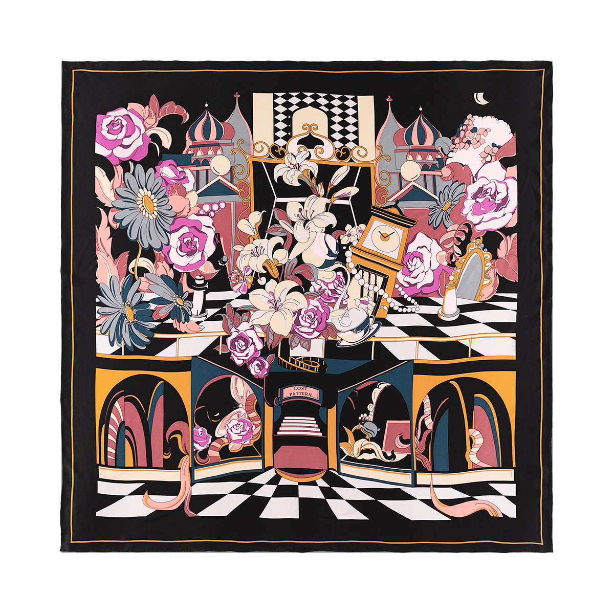 Serena Print Silk Square