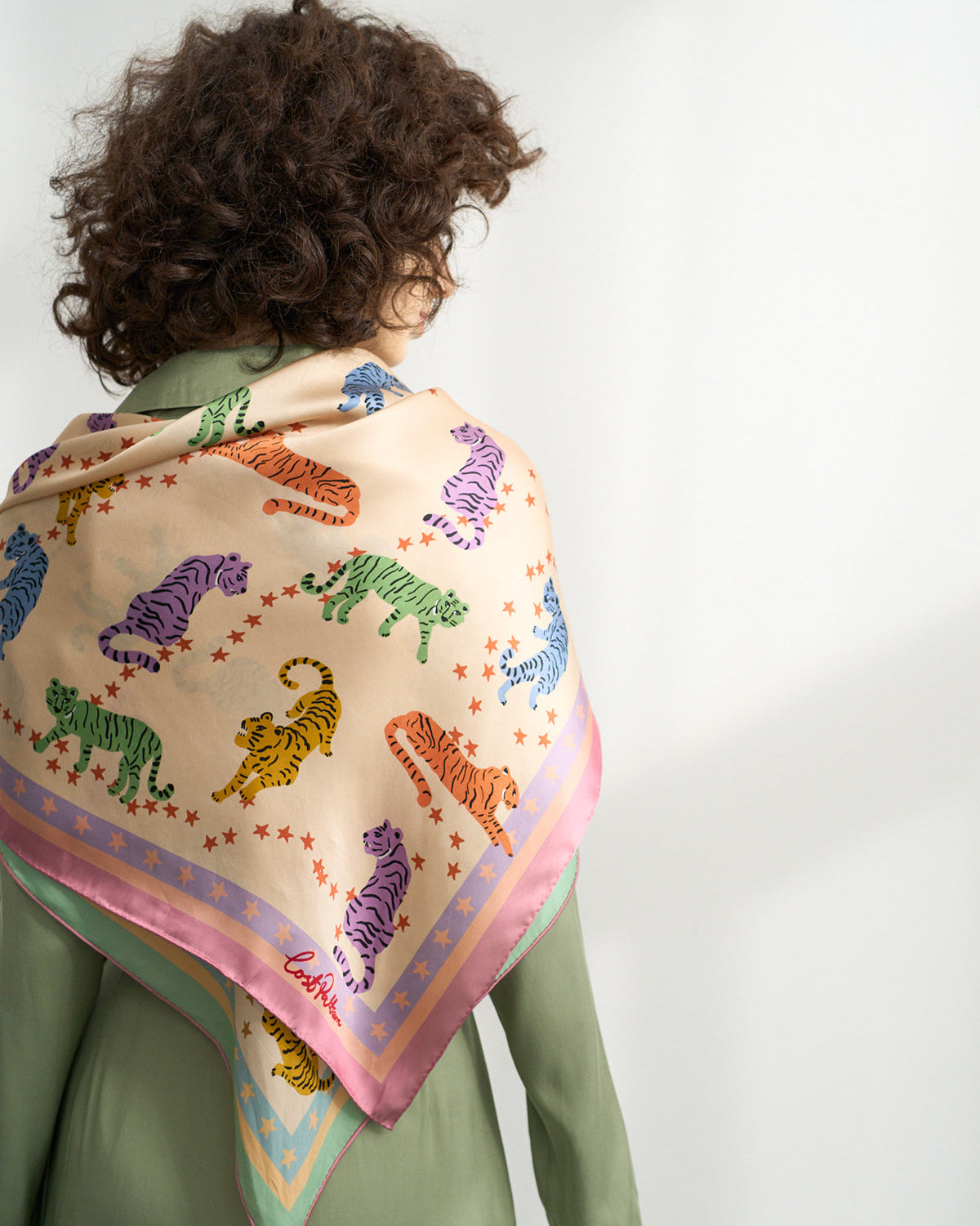 Valentina Print Silk Square