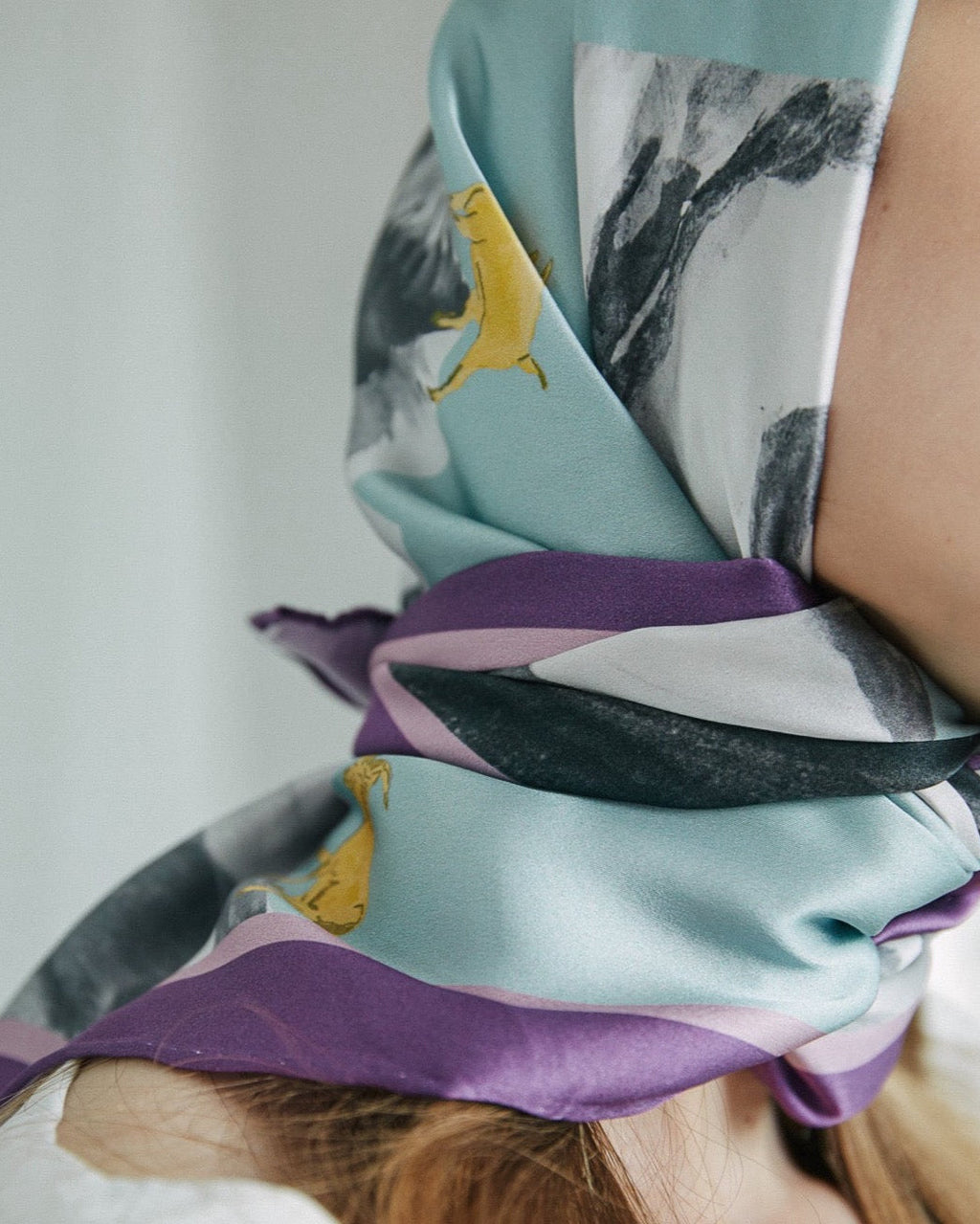Alessia Print Silk Square