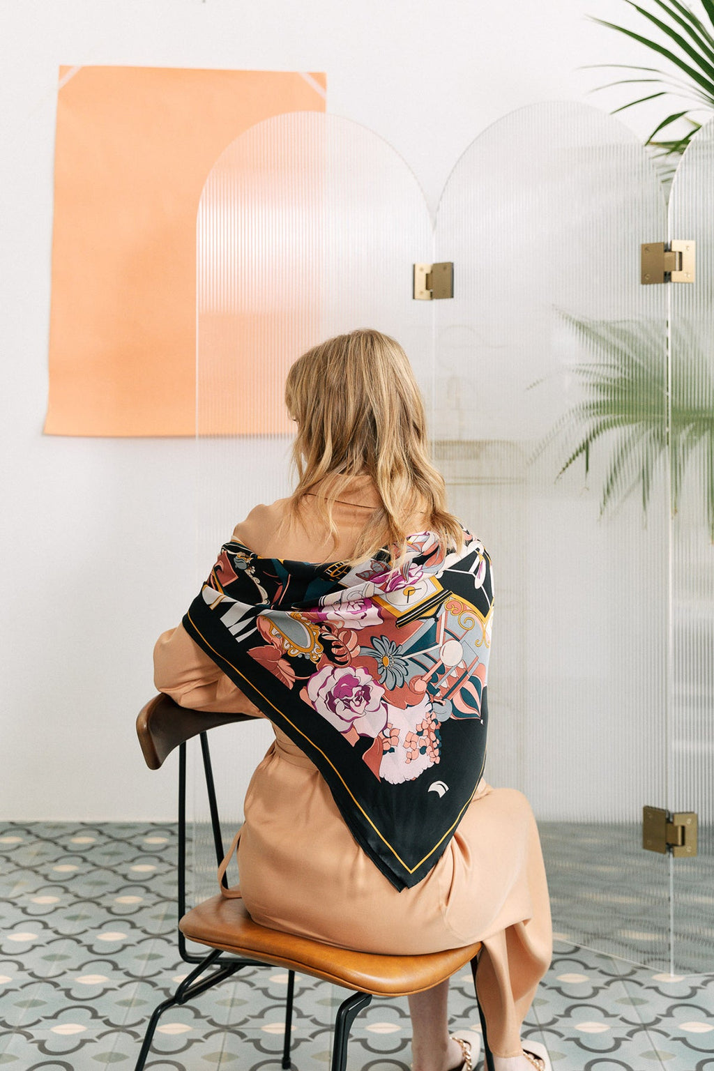 Serena Print Silk Square