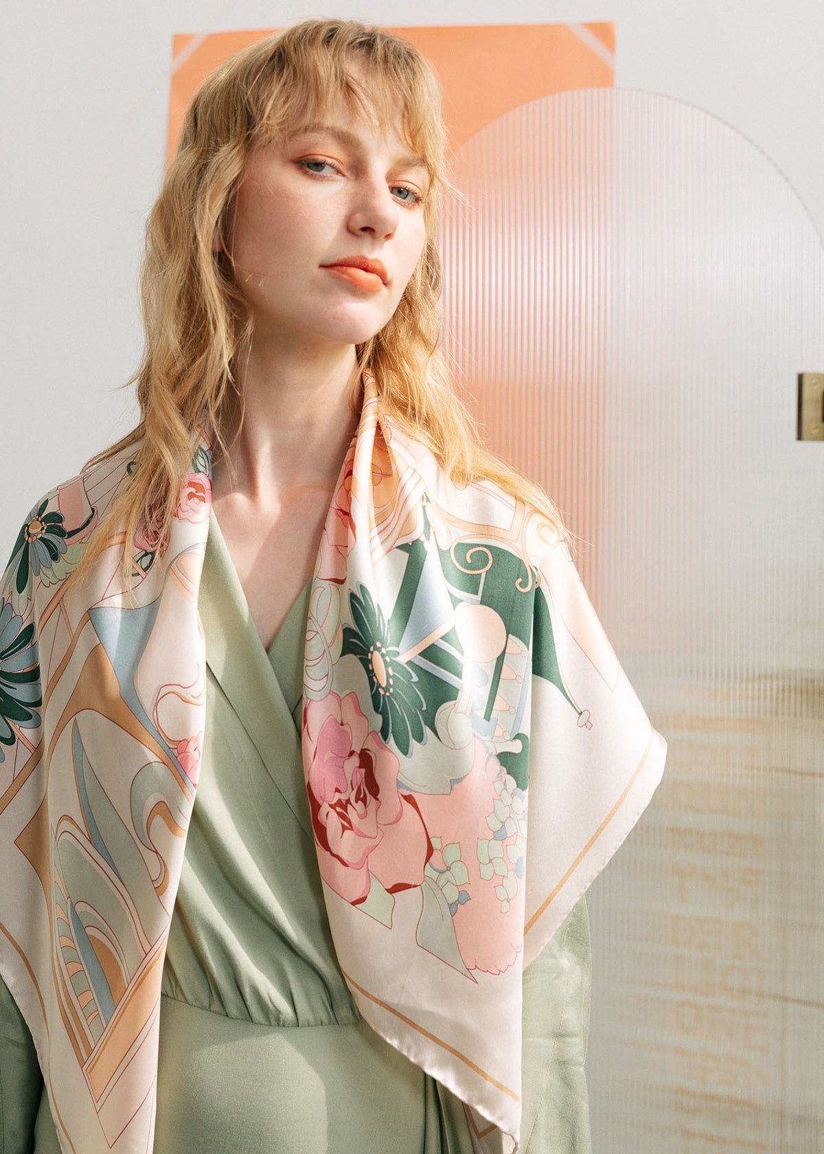 Bianca Print Silk Square