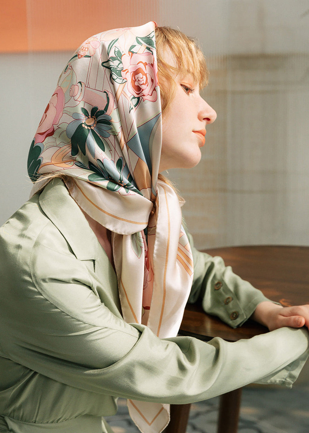 Bianca Print Silk Square