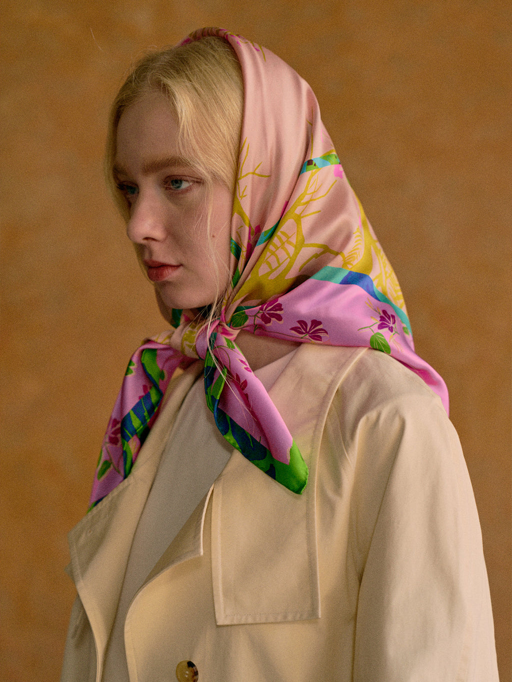 Lucia Print Silk Square