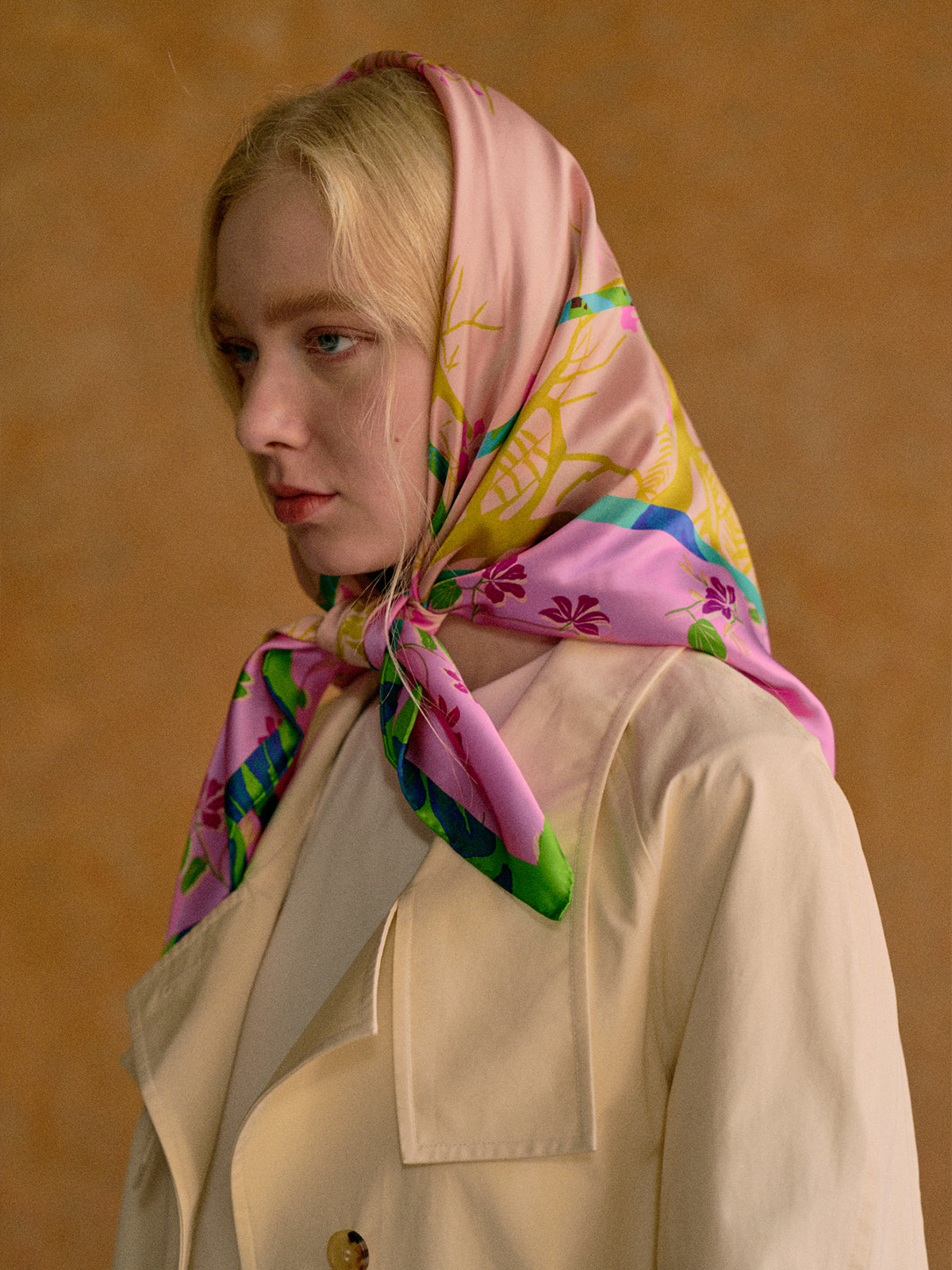 Lucia Print Silk Square