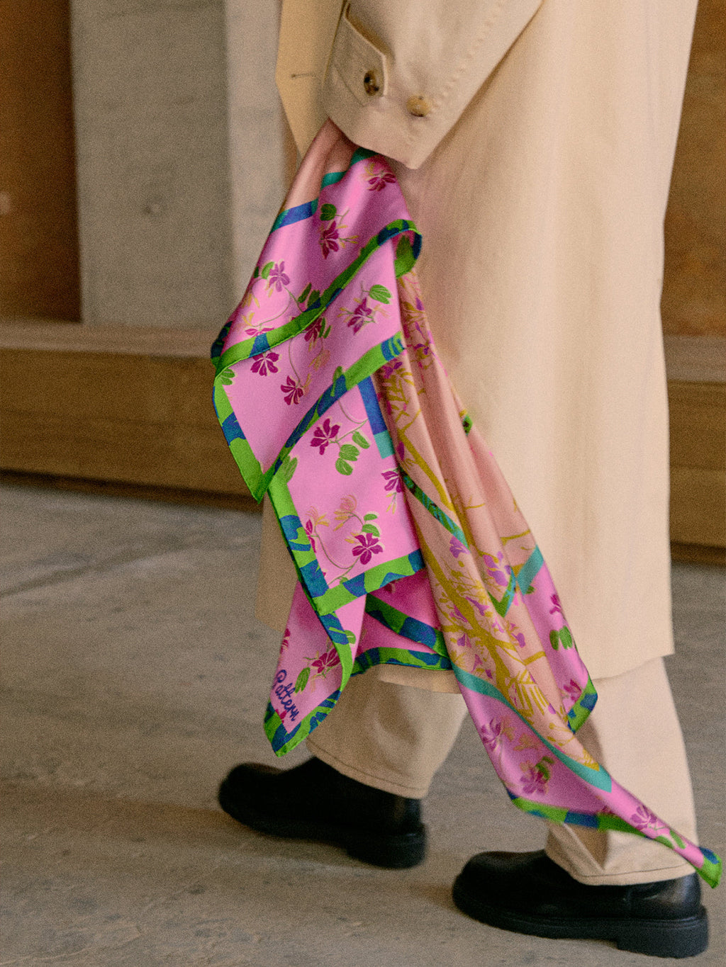 Lucia Print Silk Square