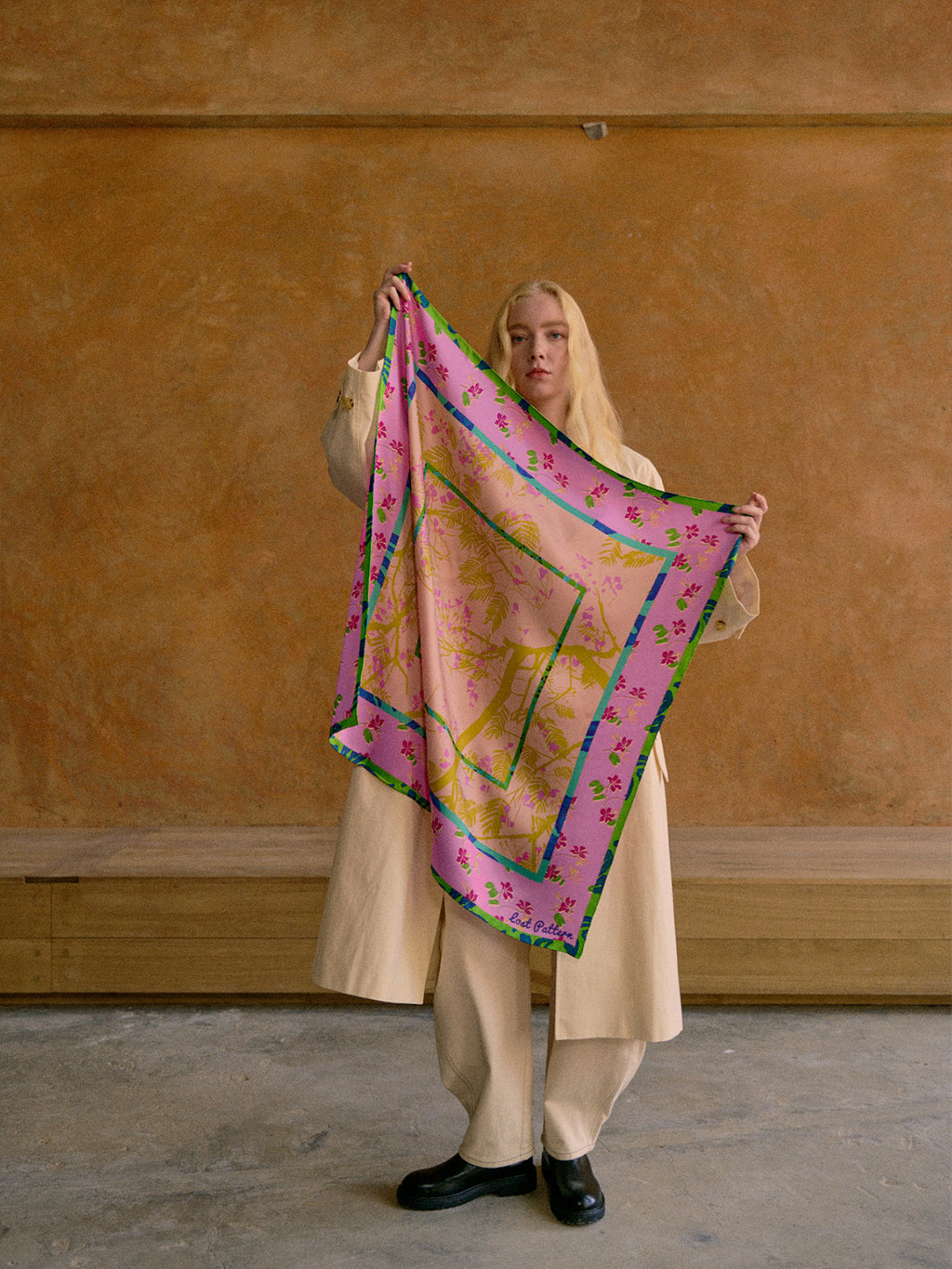 Lucia Print Silk Square