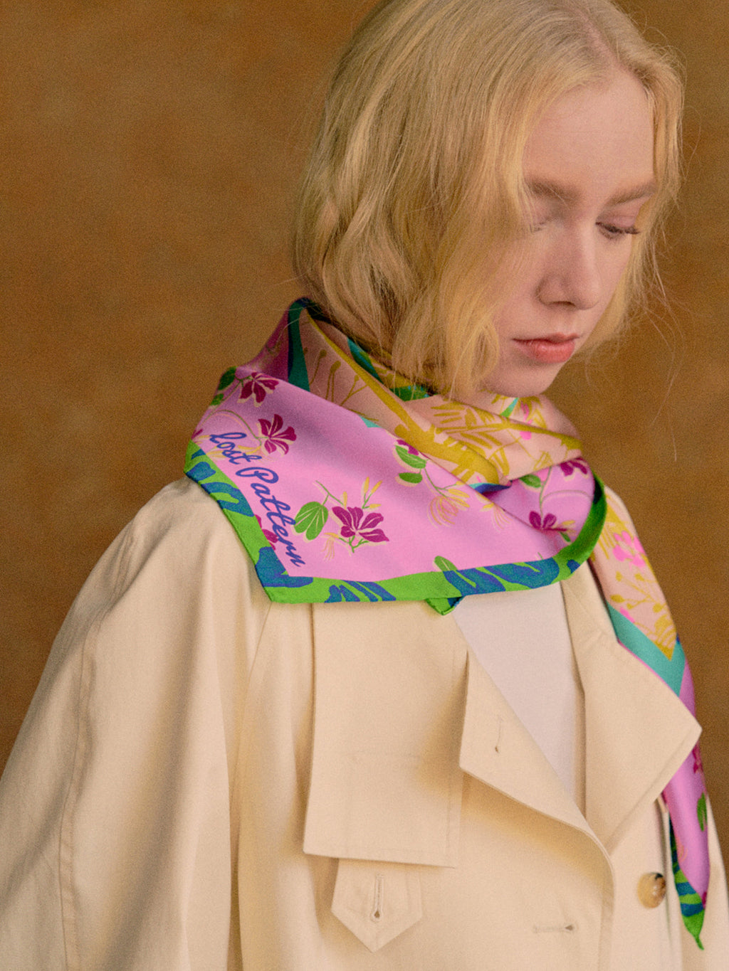 Lucia Print Silk Square