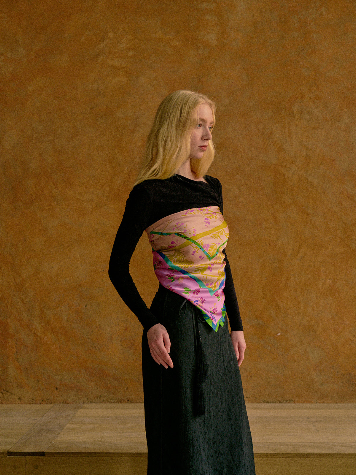 Lucia Print Silk Square