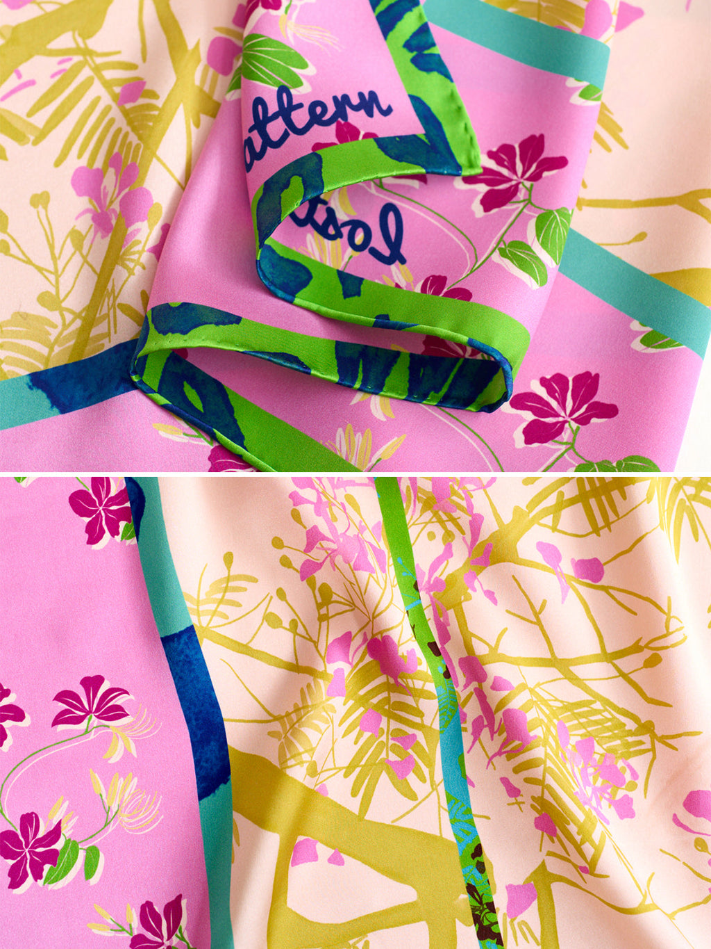 Lucia Print Silk Square