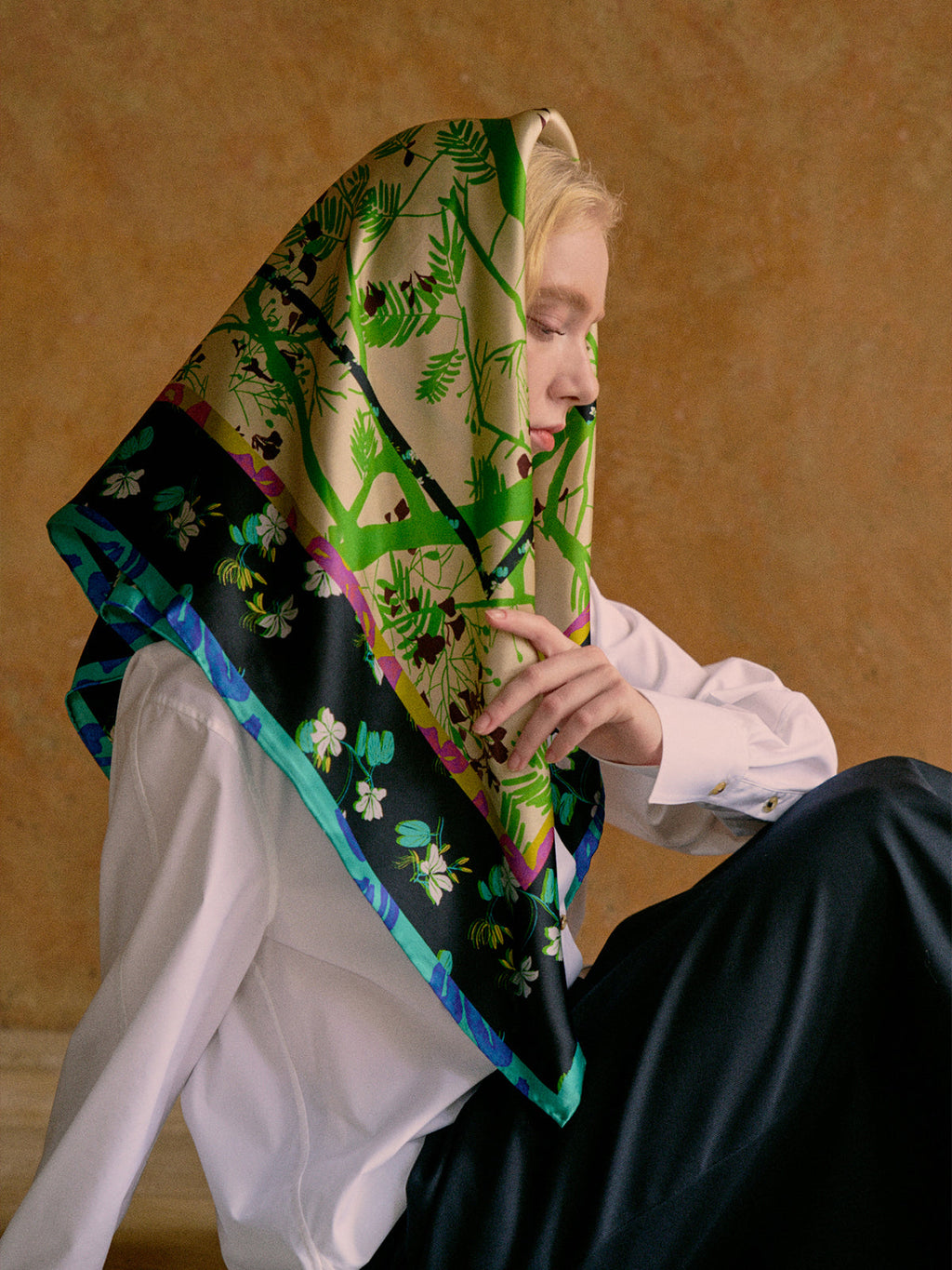 Isabella Print Silk Square