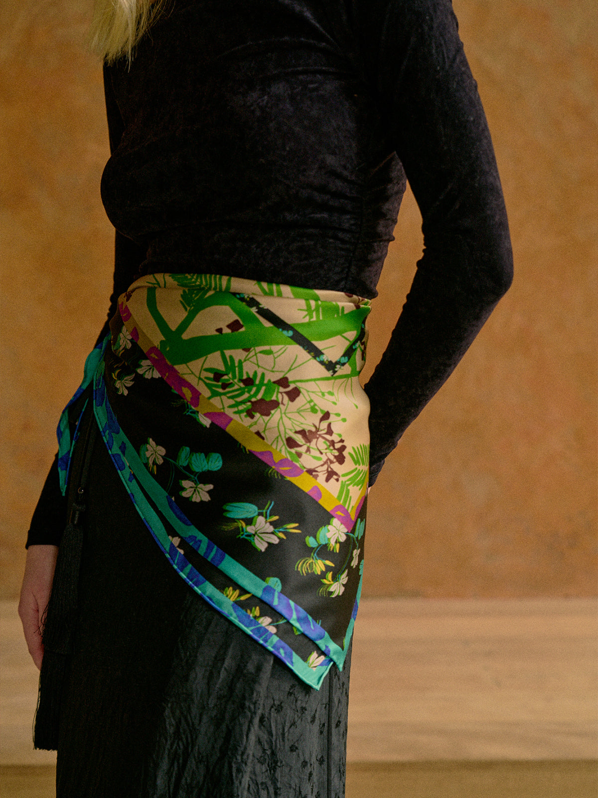 Isabella Print Silk Square