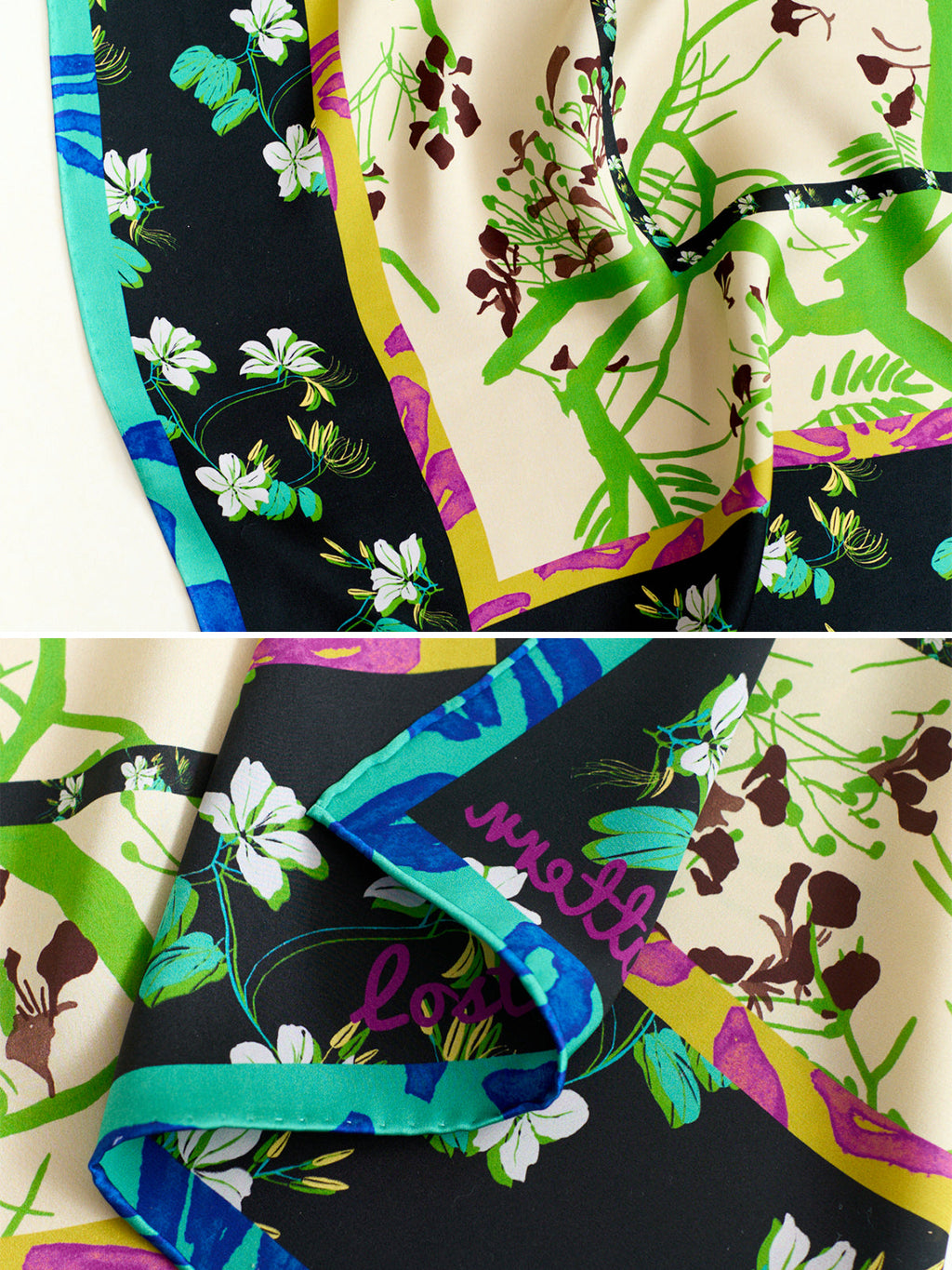 Isabella Print Silk Square