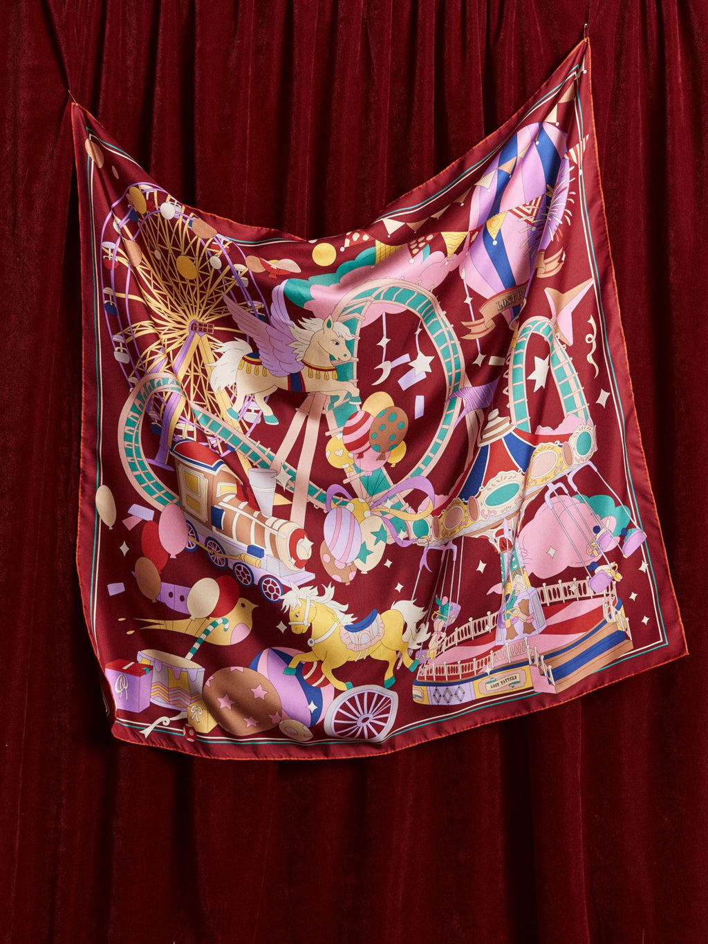 Francesca Print Silk Square