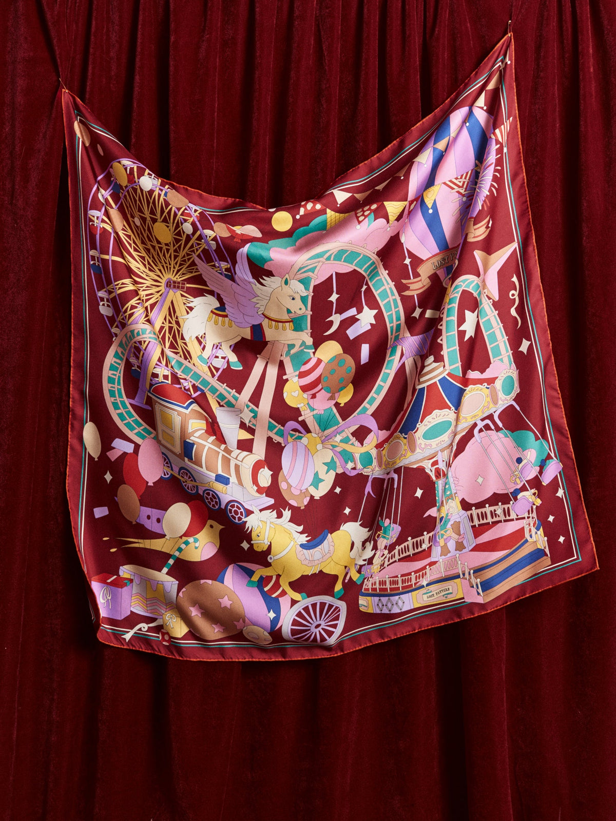 Francesca Print Silk Square