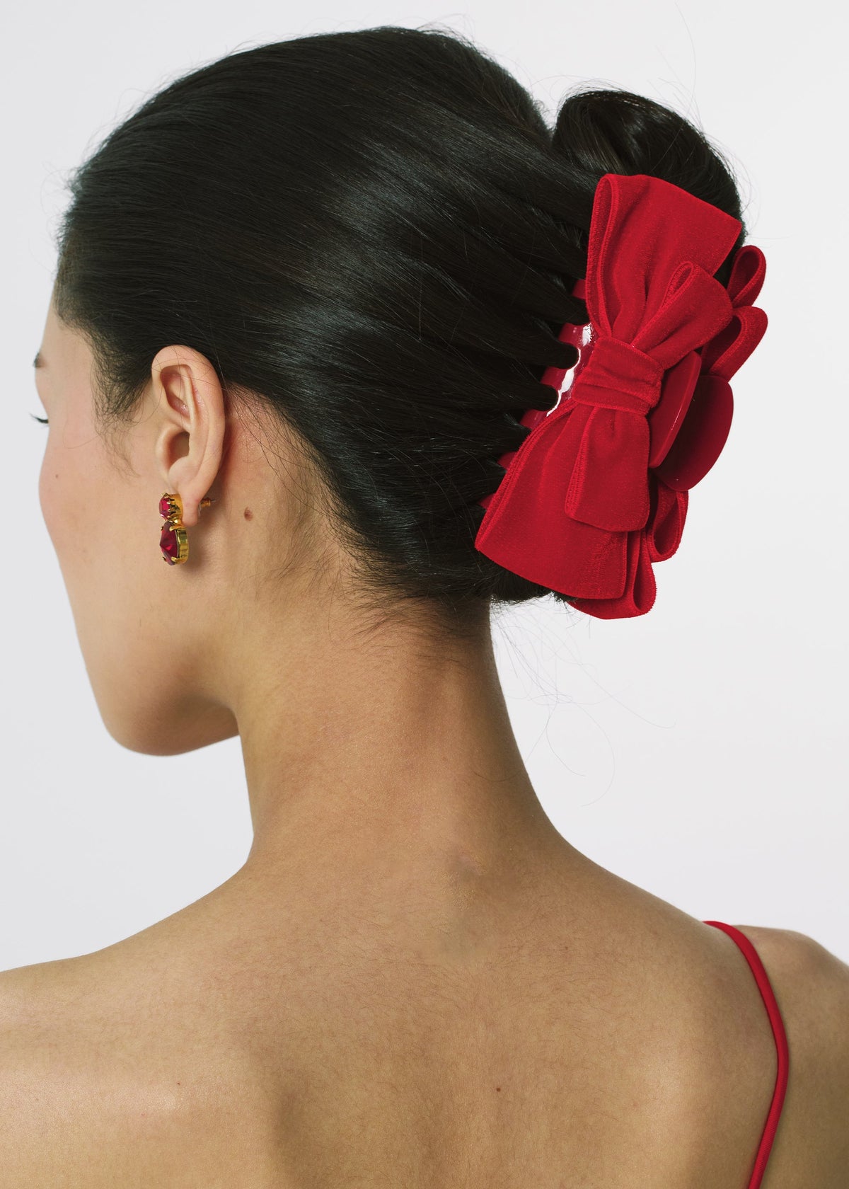 Fabienne Velvet Bow Jaw Clip