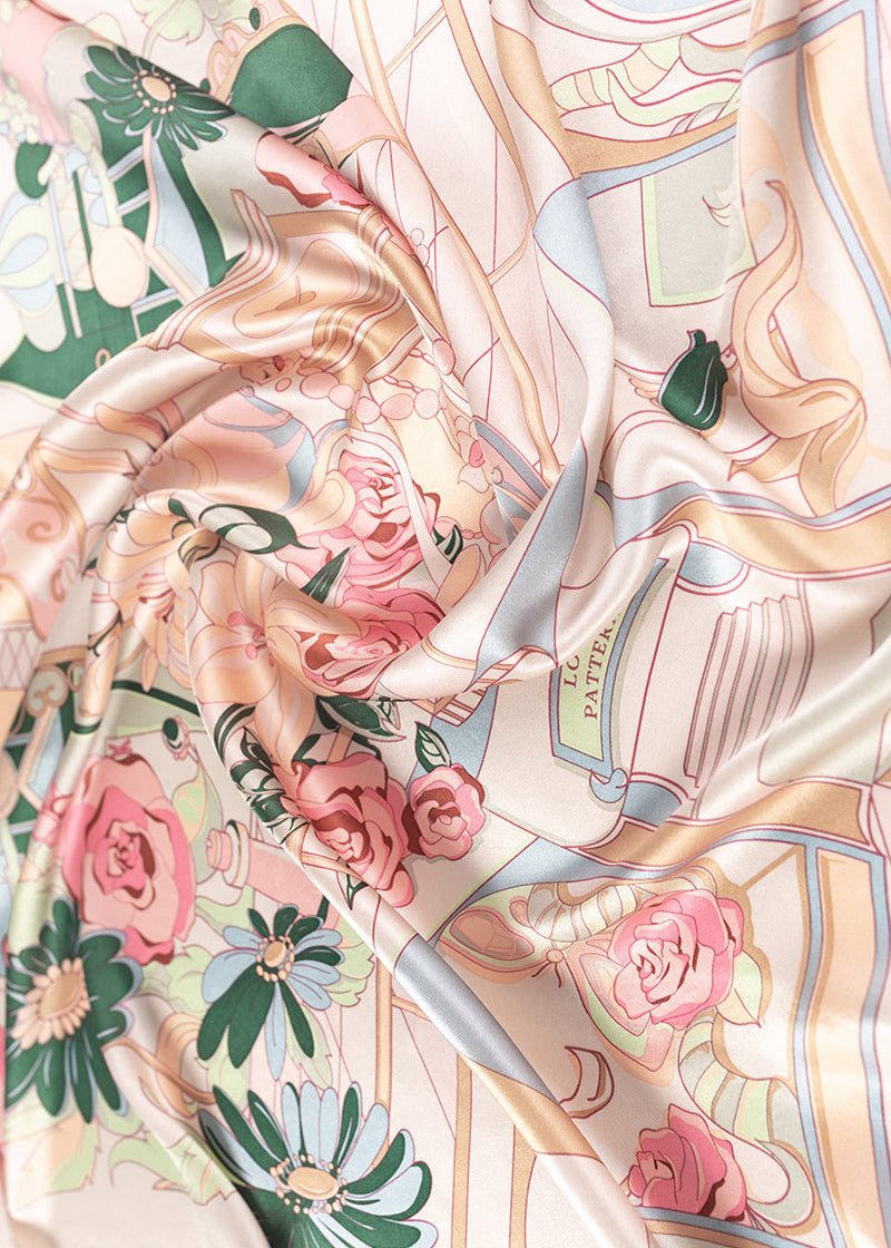 Bianca Print Silk Square