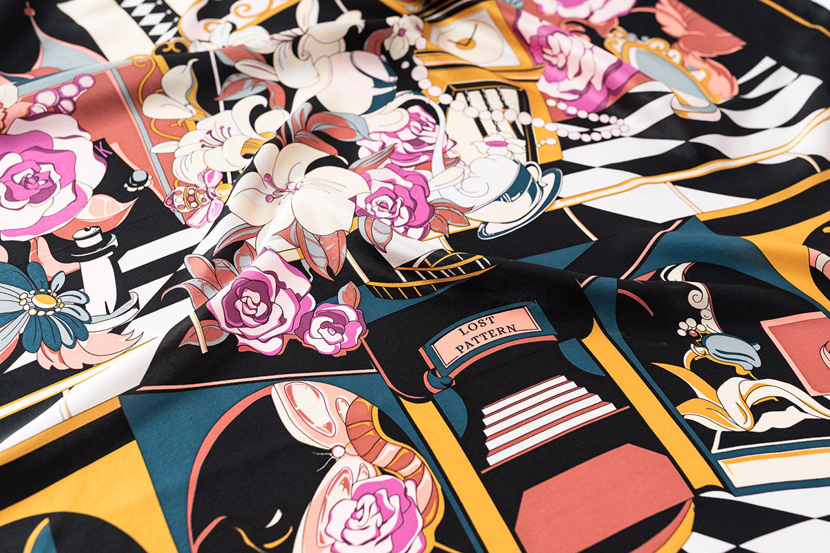 Serena Print Silk Square