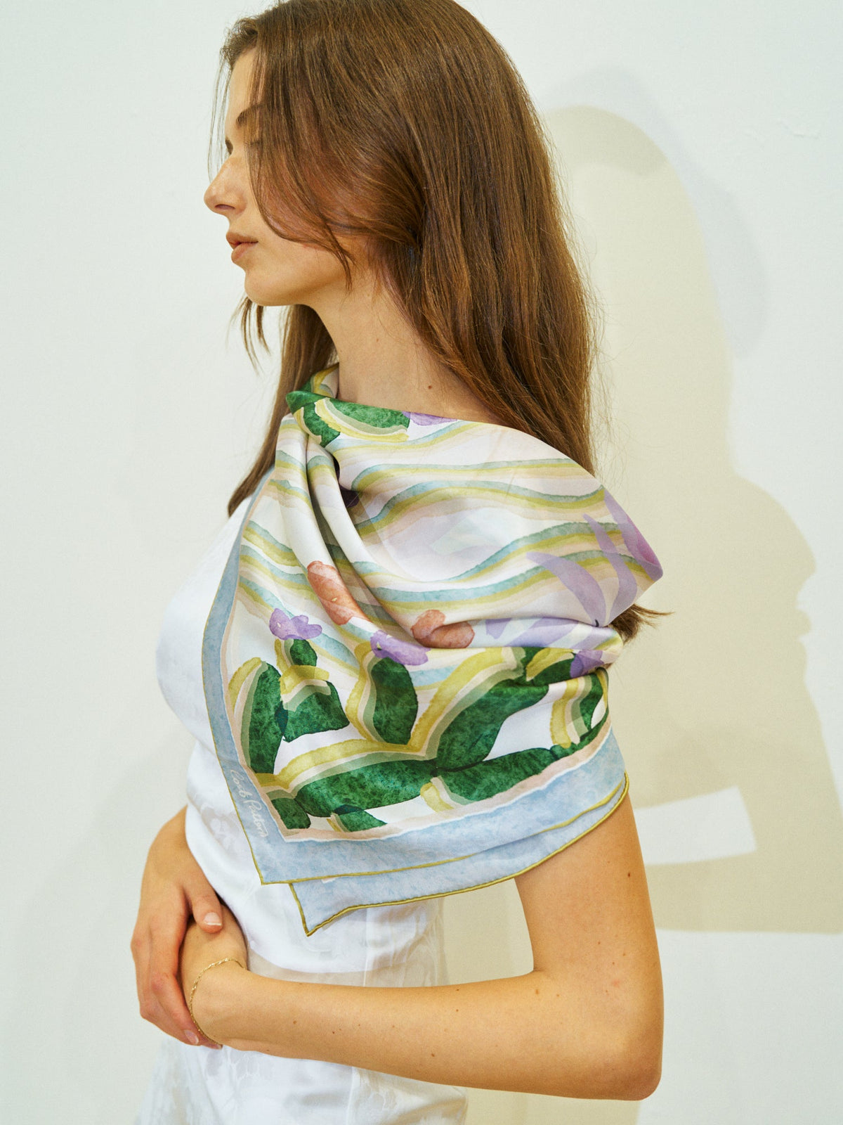 Silvia Print Silk Square