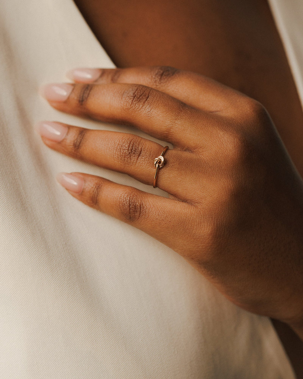 Eternal Knot Dainty Ring