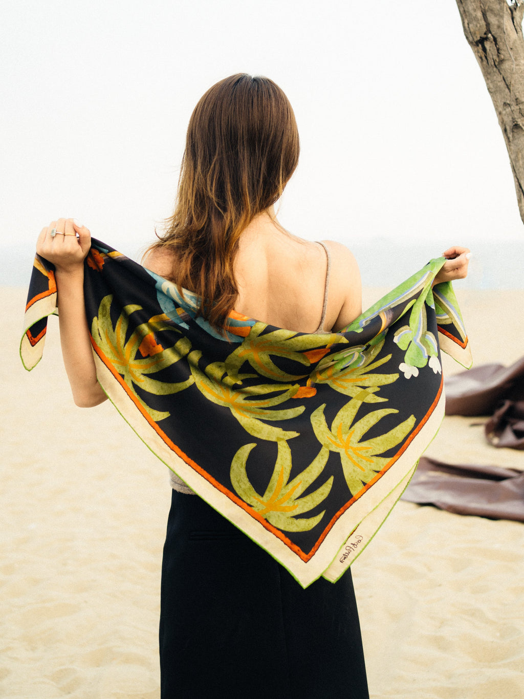 Martina Print Silk Square