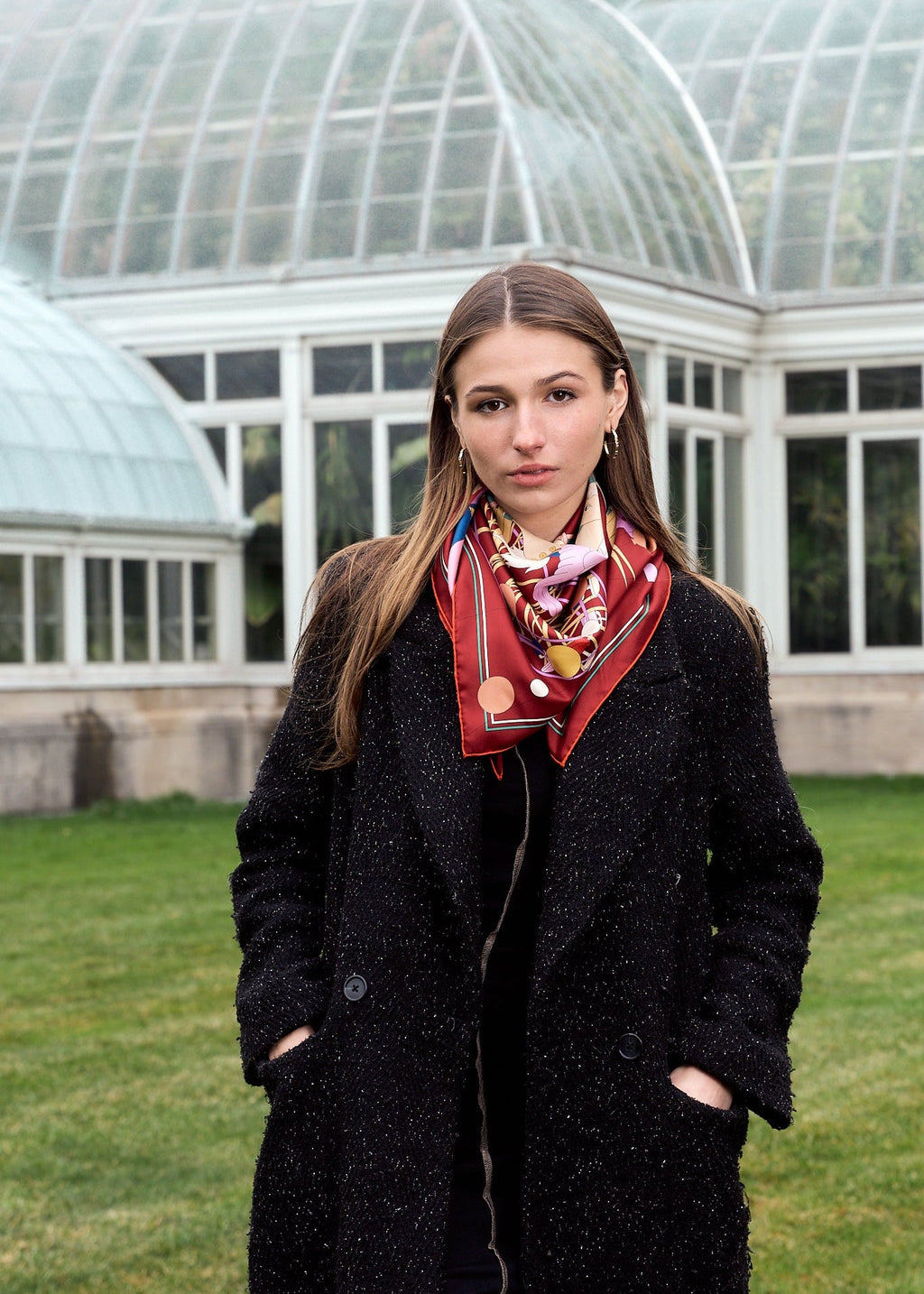 Francesca Print Silk Square