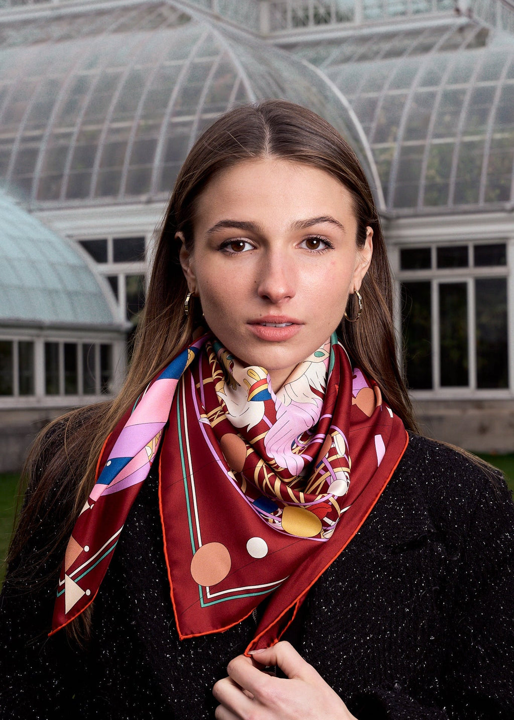 Francesca Print Silk Square