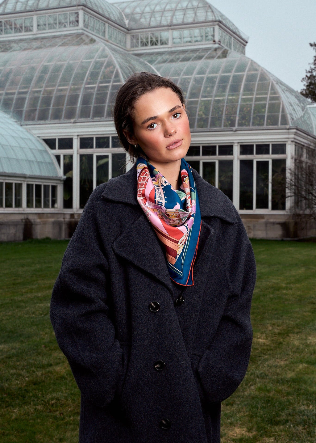 Giulia Print Silk Square