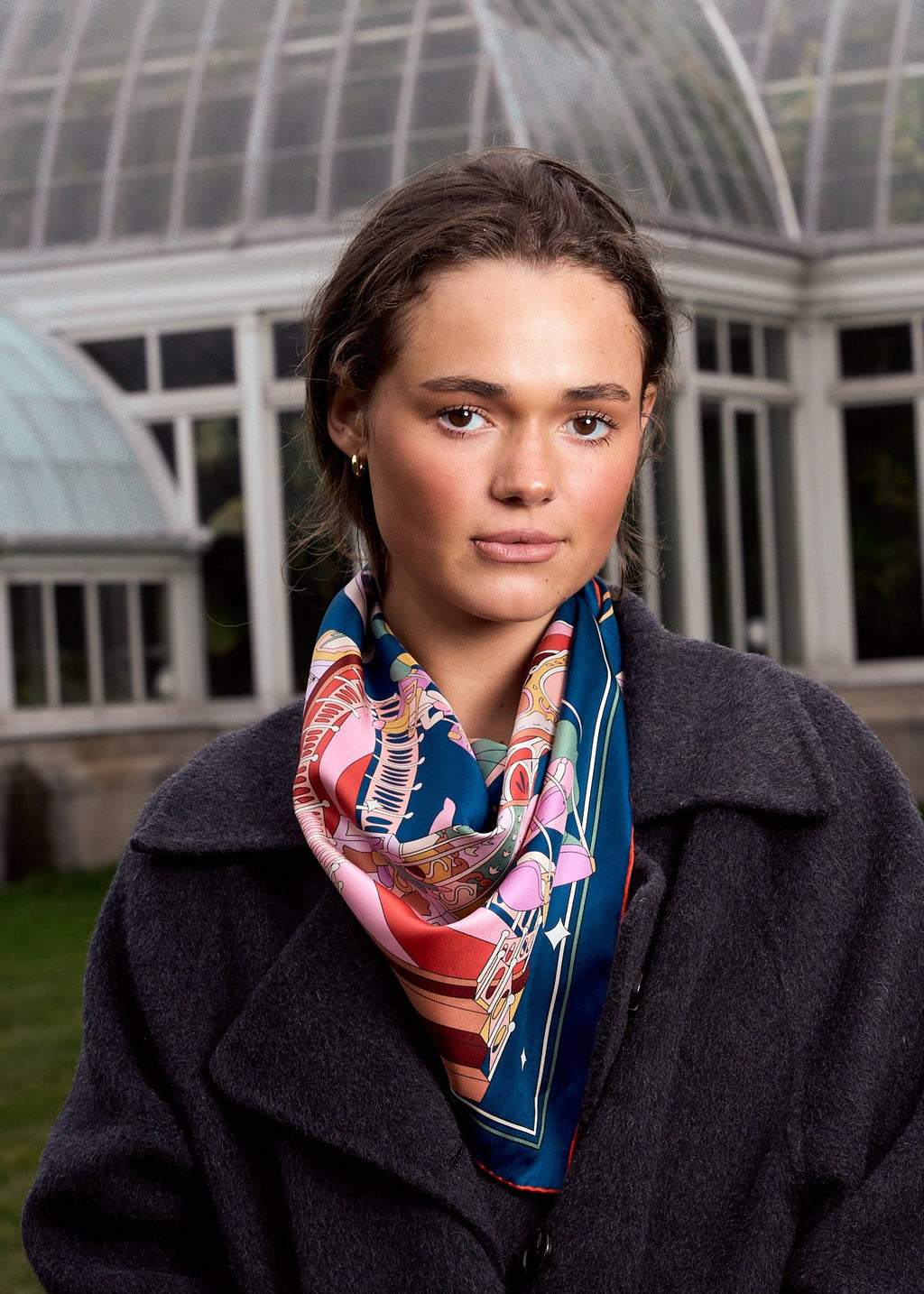 Giulia Print Silk Square