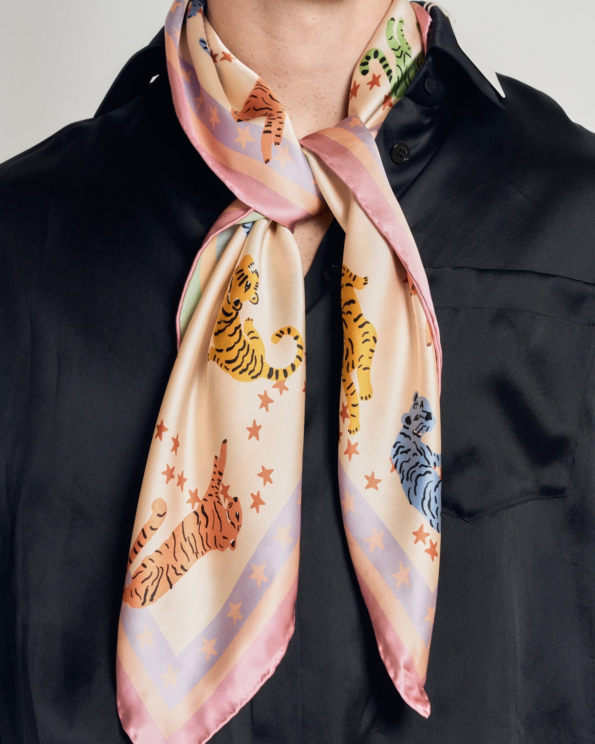 Valentina Print Silk Square