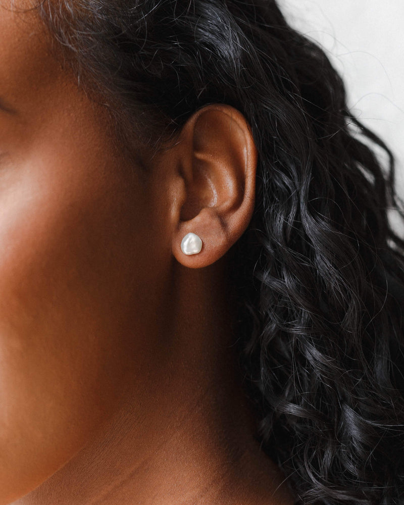 Baroque Pearl Studs