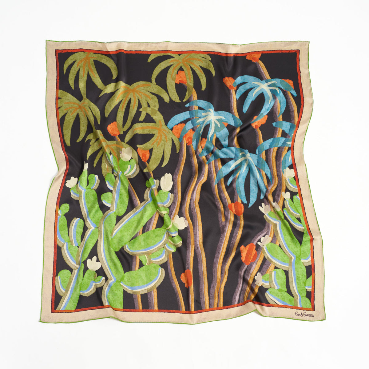 Martina Print Silk Square