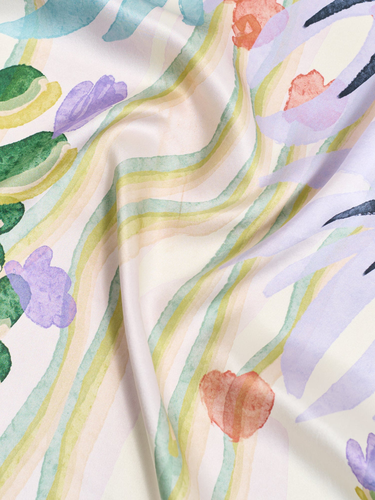 Silvia Print Silk Square